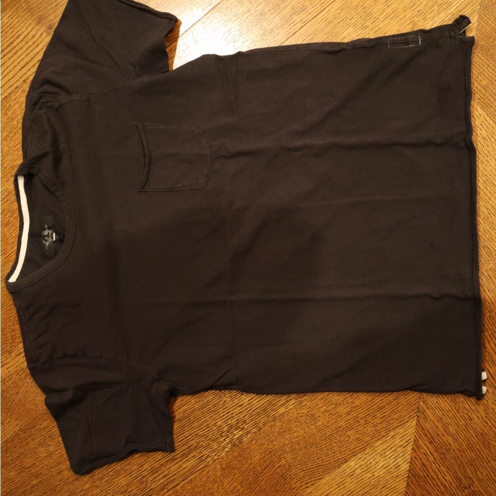 Rag & Bone Black Short Sleeve Tee